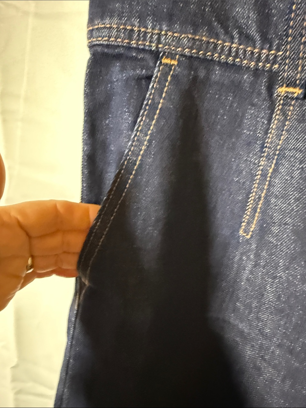 Banana Republic Dark Blue Cropped Wide-Leg Jeans - Picture 4 of 6
